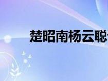 楚昭南楊云聰誰是大師兄（楚昭南）