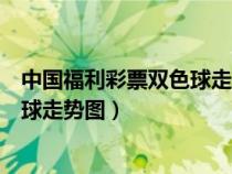 中國福利彩票雙色球走勢圖表圖最新版（中國福利彩票雙色球走勢圖）