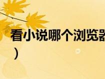 看小說哪個瀏覽器最好用（那個瀏覽器最好用）