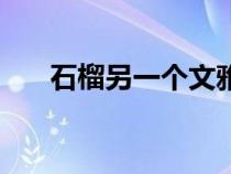 石榴另一個文雅的名字（文雅的名字）