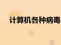 計算機(jī)各種病毒（計算機(jī)病毒名稱大全）