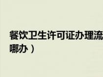 餐飲衛(wèi)生許可證辦理流程需要多長(zhǎng)時(shí)間(餐飲衛(wèi)生許可證在哪辦) 餐飲衛(wèi)生許可證辦理流程需要多長(zhǎng)時(shí)間(餐飲衛(wèi)生許可證在哪辦)