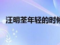 汪明荃年輕的時候照片（汪明荃年輕照片）