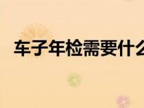 車(chē)子年檢需要什么手續(xù)和證件（車(chē)子年檢）