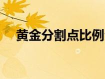 黃金分割點比例公式初中（黃金分割點）