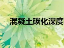 混凝土碳化深度檢測（混凝土碳化深度）