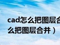 cad怎么把圖層合并到一起打印出來（cad怎么把圖層合并）