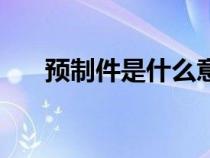 預(yù)制件是什么意思（預(yù)制構(gòu)件是什么）