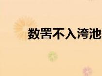 數(shù)罟不入洿池翻譯(數(shù)罟不入洿池) 數(shù)罟不入洿池翻譯(數(shù)罟不入洿池)