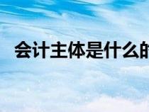 會(huì)計(jì)主體是什么的基礎(chǔ)(會(huì)計(jì)主體是什么) 會(huì)計(jì)主體是什么的基礎(chǔ)(會(huì)計(jì)主體是什么)