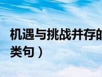 機(jī)遇與挑戰(zhàn)并存的近義詞（機(jī)遇與挑戰(zhàn)并存同類句）