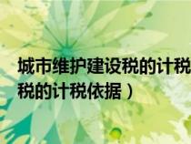 城市維護建設稅的計稅依據(jù)包括進口增值稅（城市維護建設稅的計稅依據(jù)）