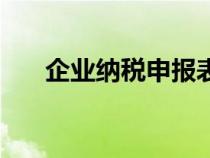 企業(yè)納稅申報(bào)表模板(企業(yè)納稅申報(bào)) 企業(yè)納稅申報(bào)表模板(企業(yè)納稅申報(bào))