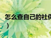 怎么查自己的社?？ㄔ谀模ㄔ趺床樽约旱纳绫＃? title=