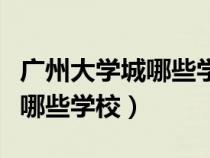 廣州大學城哪些學?？梢赃M去（廣州大學城有哪些學校）