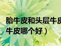胎牛皮和頭層牛皮哪個質(zhì)量好（胎牛皮和頭層牛皮哪個好）