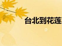 臺北到花蓮火車（臺北到花蓮）