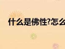 什么是佛性?怎么認(rèn)識(shí)佛性（什么是佛性）