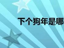 下個(gè)狗年是哪一年（狗年是哪一年）