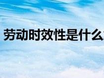 勞動時效性是什么意思（時效性是什么意思）