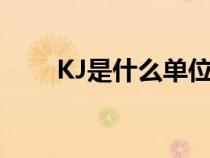 KJ是什么單位縮寫(xiě)（kj是什么單位）