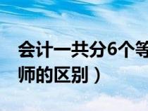 會計(jì)一共分6個等級（注冊會計(jì)師和高級會計(jì)師的區(qū)別）