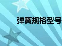彈簧規(guī)格型號(hào)列表大全(彈簧規(guī)格) 彈簧規(guī)格型號(hào)列表大全(彈簧規(guī)格)