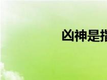 兇神是指哪些神（兇神）